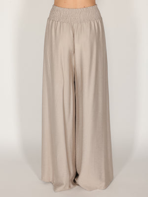 Pantalone palazzo con elastico