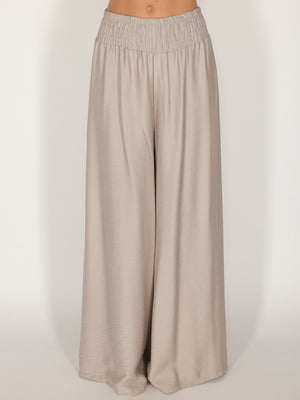Pantalone palazzo con elastico