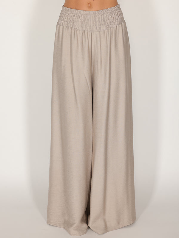 Pantalone palazzo con elastico