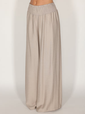 Pantalone palazzo con elastico