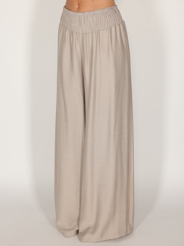 Pantalone palazzo con elastico