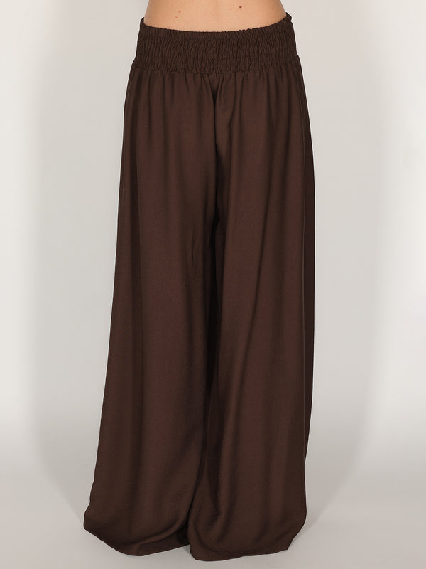 Pantalone palazzo con elastico