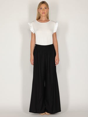 Pantalone palazzo con elastico