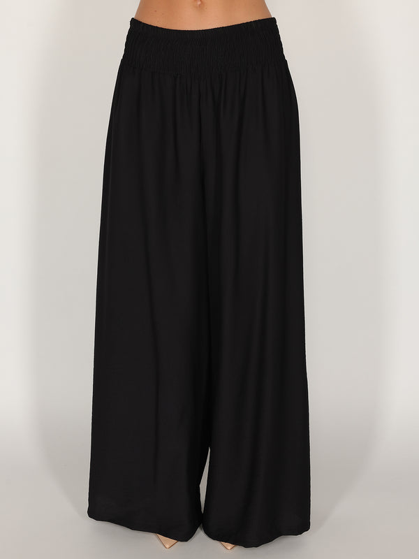 Pantalone palazzo con elastico