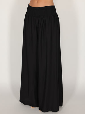 Pantalone palazzo con elastico
