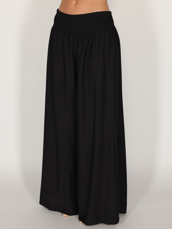 Pantalone palazzo con elastico