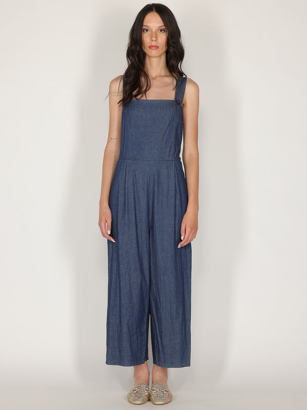 Salopette in chambray