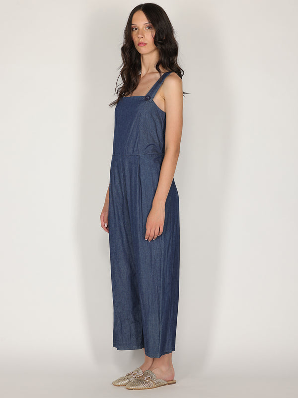 Salopette in chambray