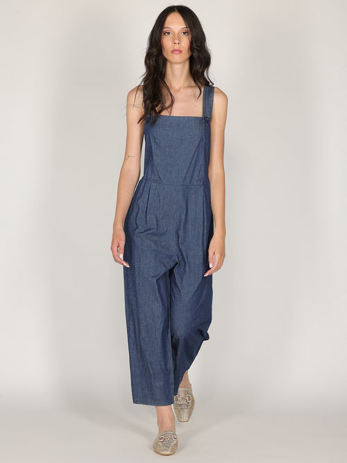 Salopette in chambray