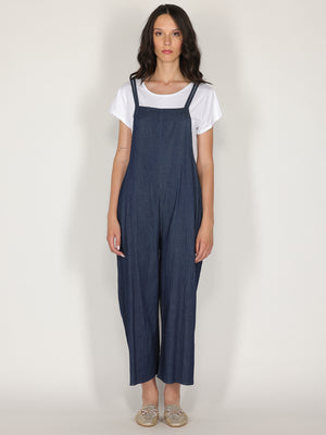 Salopette in chambry con t-shirt