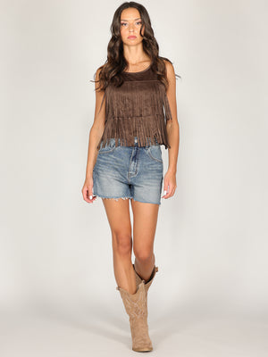 Gilet doppie frange