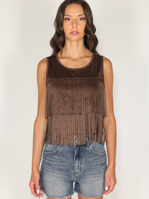 Gilet doppie frange