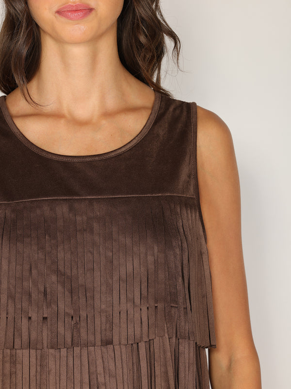 Gilet doppie frange