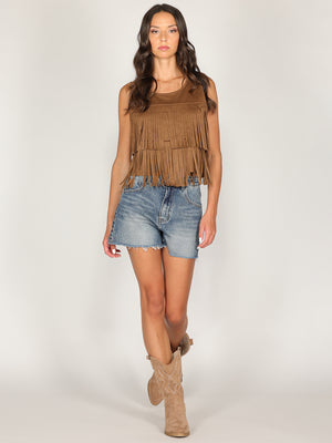 Gilet doppie frange