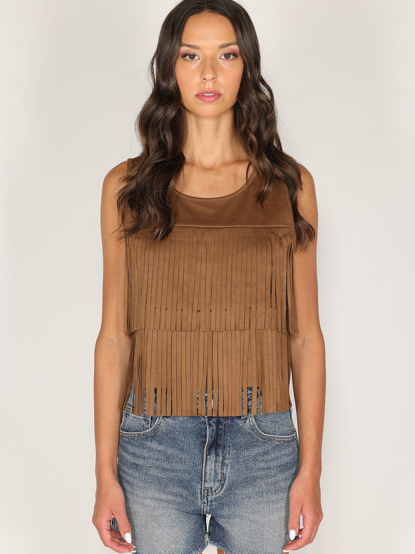 Gilet doppie frange