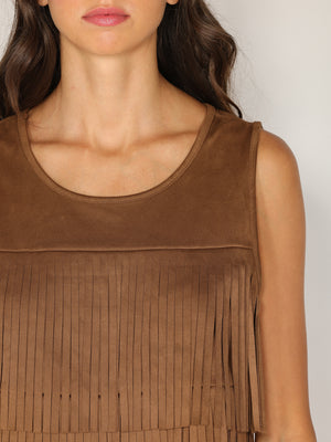 Gilet doppie frange
