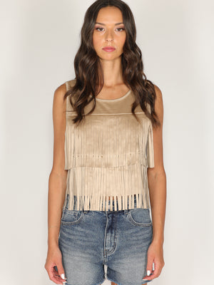 Gilet doppie frange