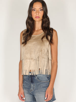 Gilet doppie frange
