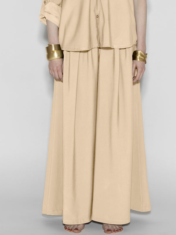 Pantalone palazzo Beige