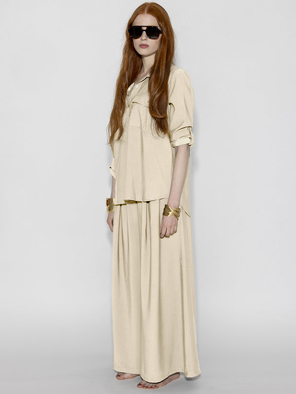 Pantalone palazzo Beige