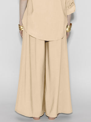 Pantalone palazzo Beige