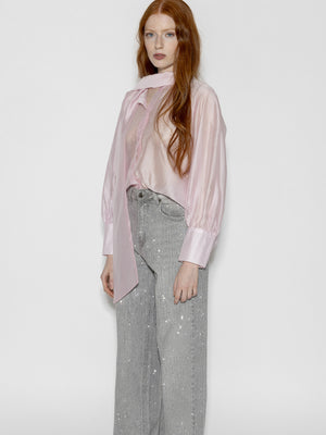 Camicia Rosa con fiocco