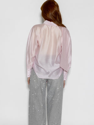 Camicia Rosa con fiocco