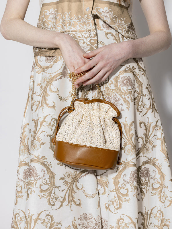 Pantaloni Palazzo fantasia Beige