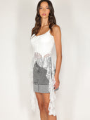 Top con pizzo rouge