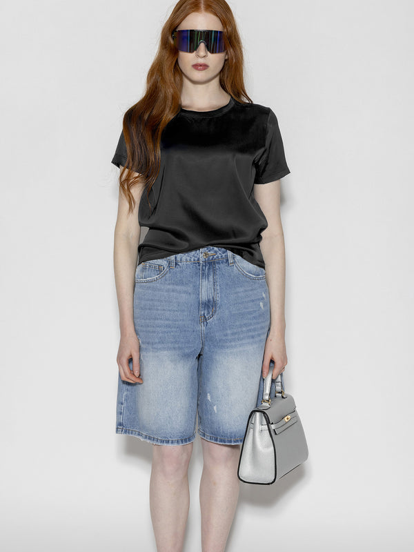 T-shirt raso Nero