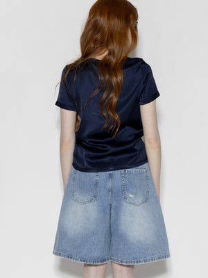 T-shirt raso Blu