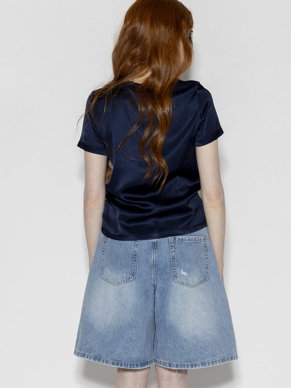 T-shirt raso Blu