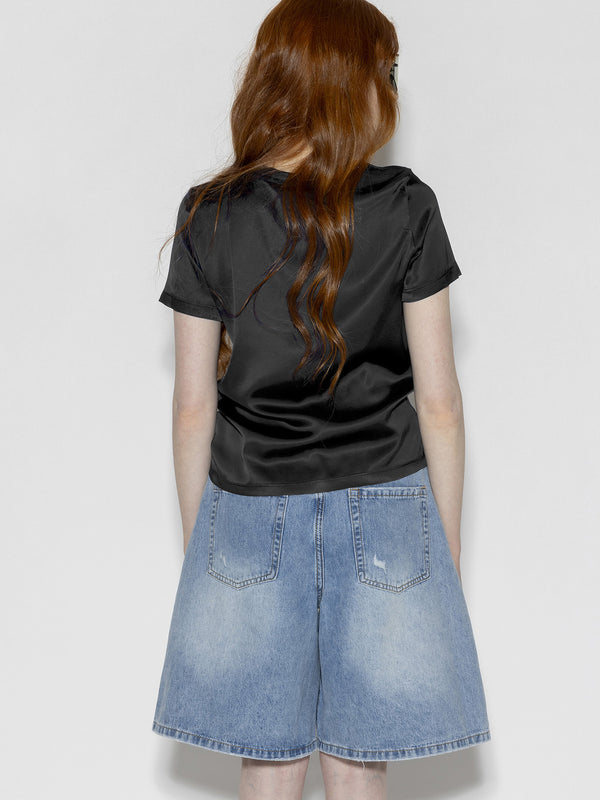 T-shirt raso Nero