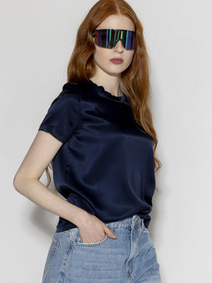 T-shirt raso Blu
