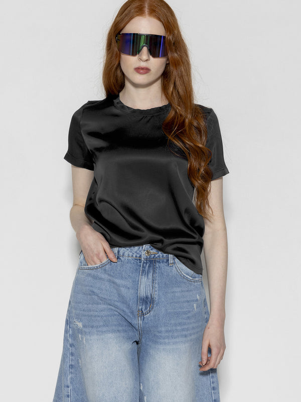 T-shirt raso Nero