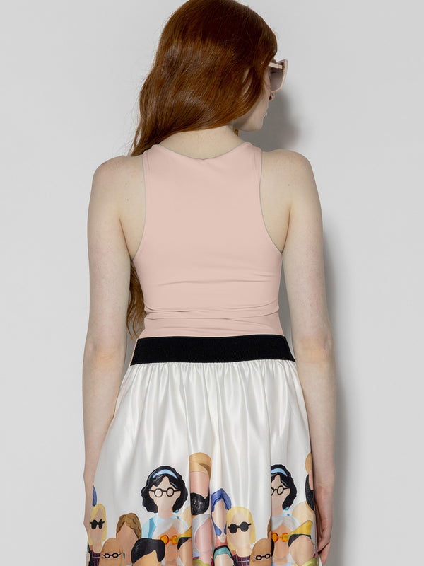 Body smanicato Rosa