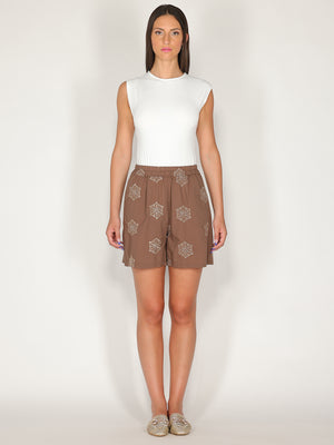 Shorts ricamato