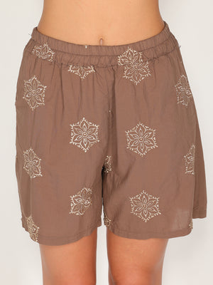Shorts ricamato