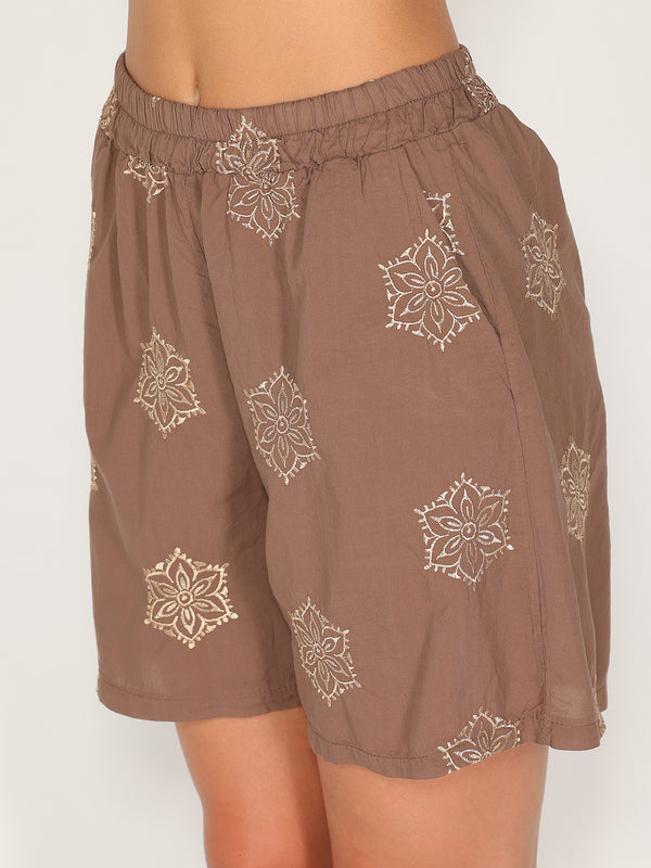 Shorts ricamato