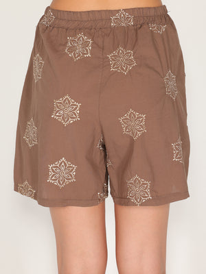 Shorts ricamato