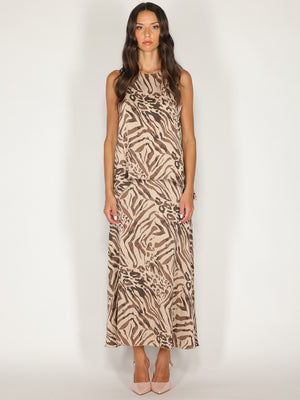 Top animalier a strisce