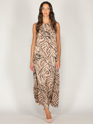 Top animalier a strisce