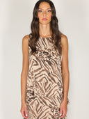 Top animalier a strisce
