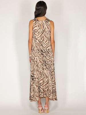 Top animalier a strisce