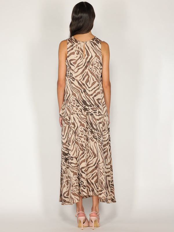 Top animalier a strisce