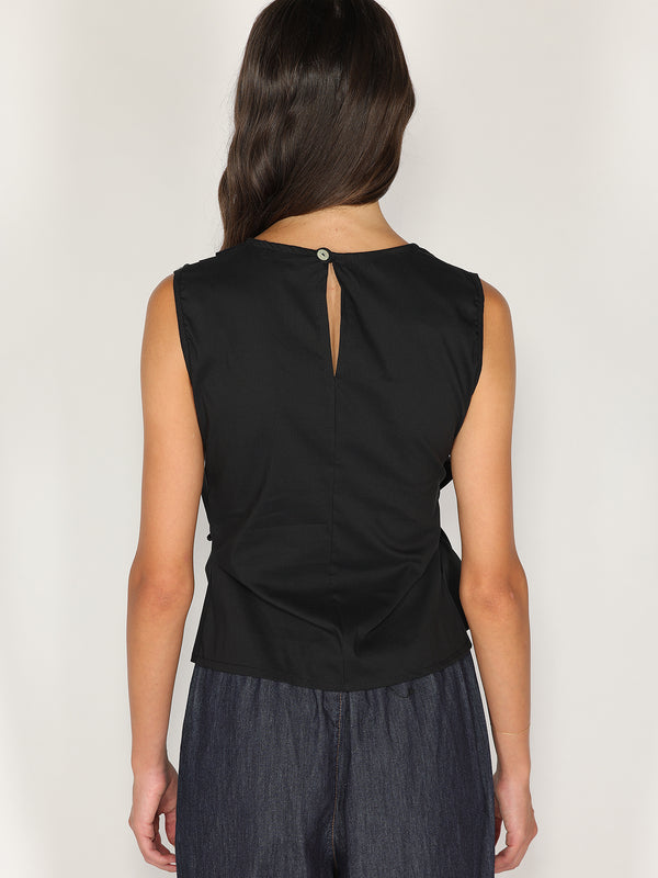Maglia in cotone con fiocco laterale