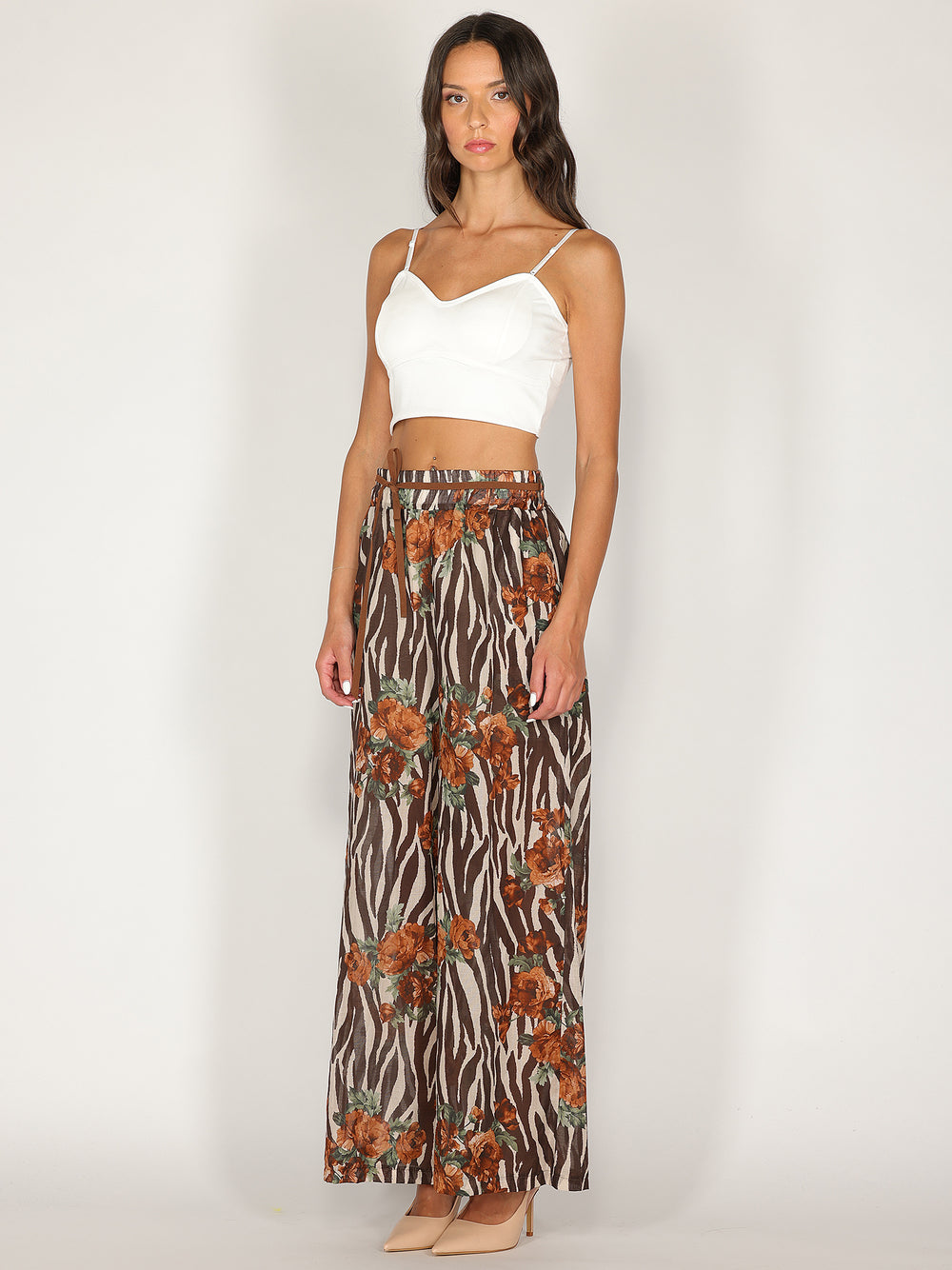 Pantaloni fantasia rose