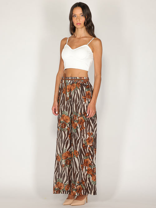 Pantaloni fantasia rose
