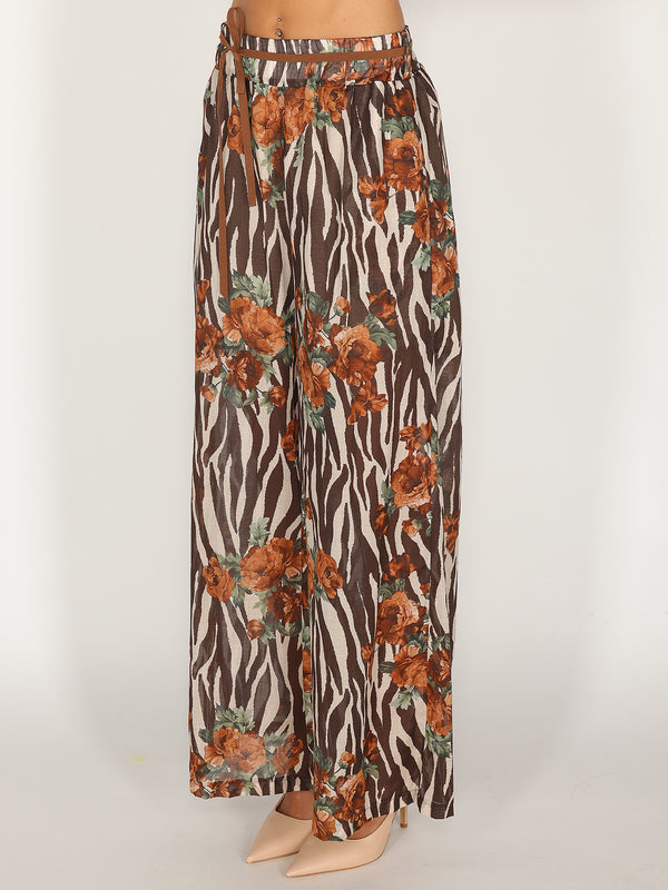 Pantaloni fantasia rose