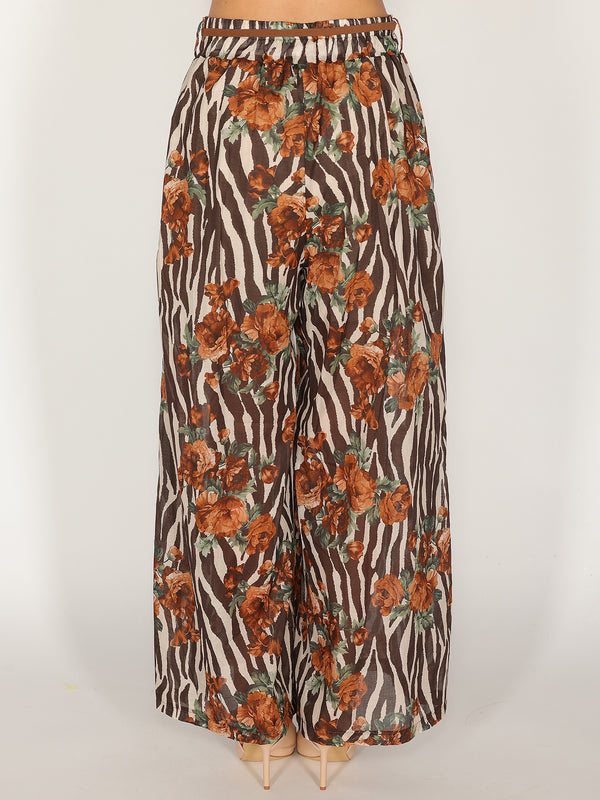Pantaloni fantasia rose